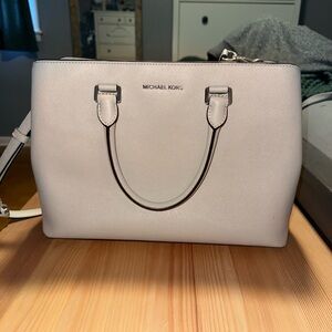 Michael Kors Cream Satchel Bag